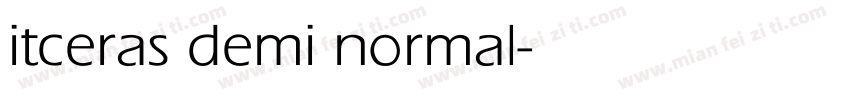 itceras demi normal字体转换